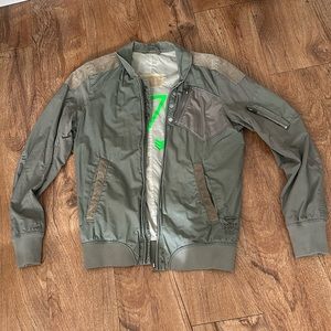 Diesel Green and Gray Lightweight Jacket